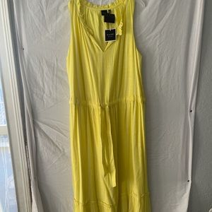 XL yellow long sundress